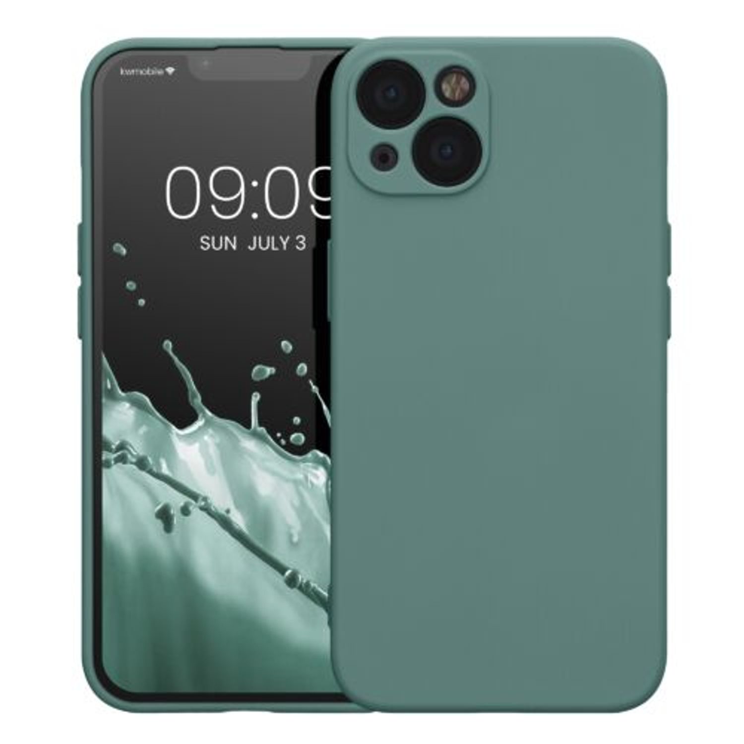 Husa Kwmobile pentru Apple iPhone 13, Silicon, Verde, 58954.166 fotografia produsului