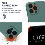 Husa Kwmobile pentru Apple iPhone 13 Pro Max, Silicon, Verde, 58956.166 fotografia produsului View 3 S