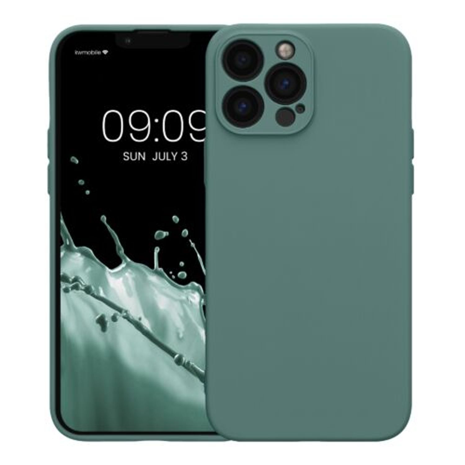 Husa Kwmobile pentru Apple iPhone 13 Pro Max, Silicon, Verde, 58956.166 fotografia produsului
