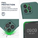 Husa Kwmobile pentru Apple iPhone 13 Pro, Silicon, Verde, 58955.166 fotografia produsului View 3 S