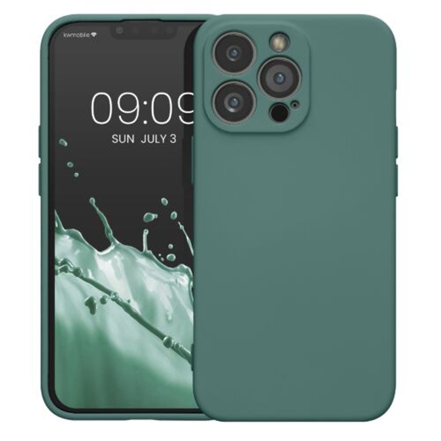 Husa Kwmobile pentru Apple iPhone 13 Pro, Silicon, Verde, 58955.166 fotografia produsului