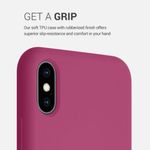Husa pentru iPhone X/iPhone XS, Silicon, Roz, 46313.213 fotografia produsului View 4 S