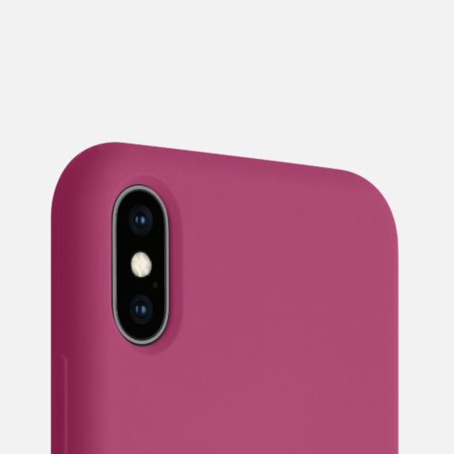 Husa pentru iPhone X/iPhone XS, Silicon, Roz, 46313.213 fotografia produsului View 8 L