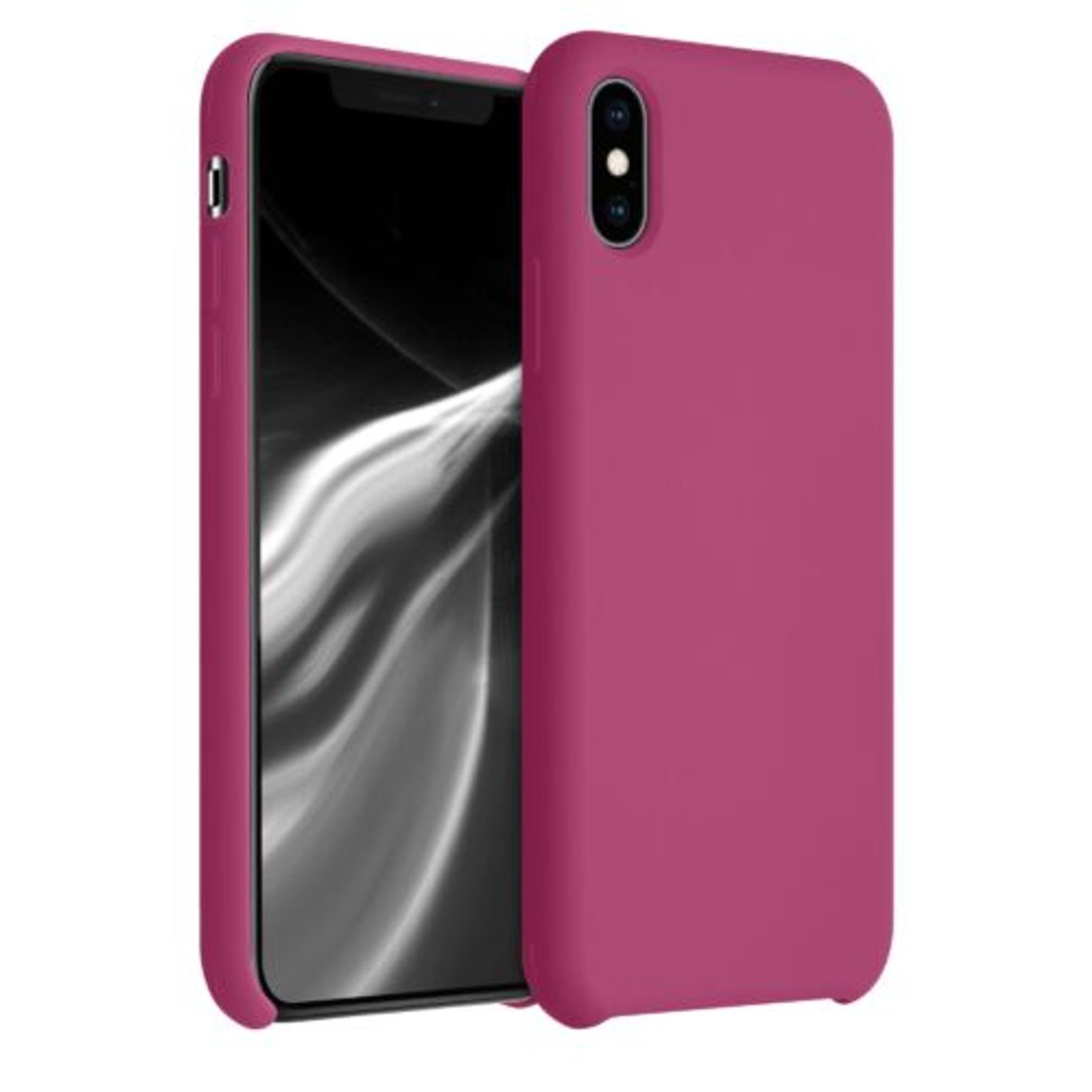 Husa pentru iPhone X/iPhone XS, Silicon, Roz, 46313.213 fotografia produsului