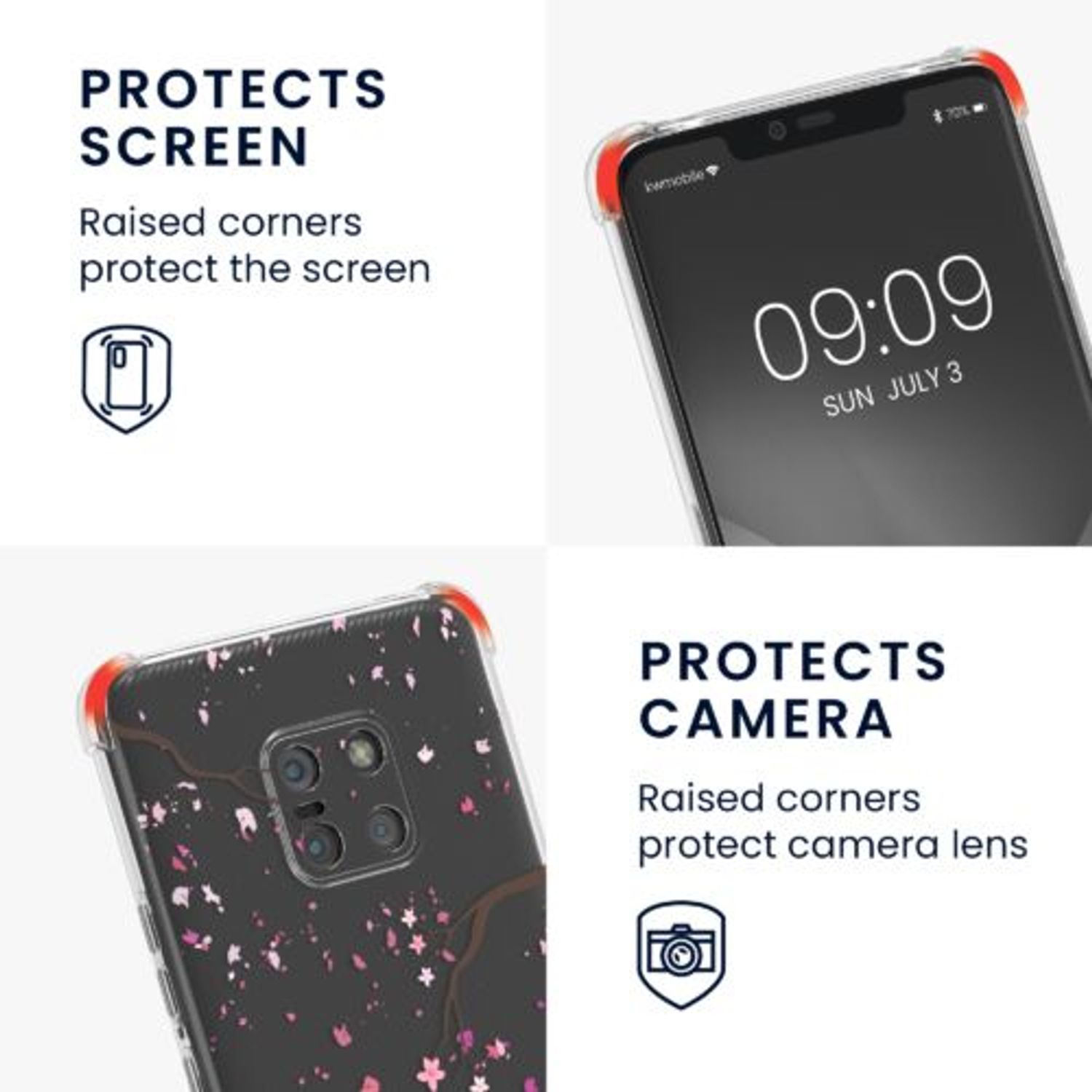 Husa Kwmobile pentru Huawei Mate 20 Pro, Silicon, Multicolor, 59005.01 fotografia produsului View 3 L