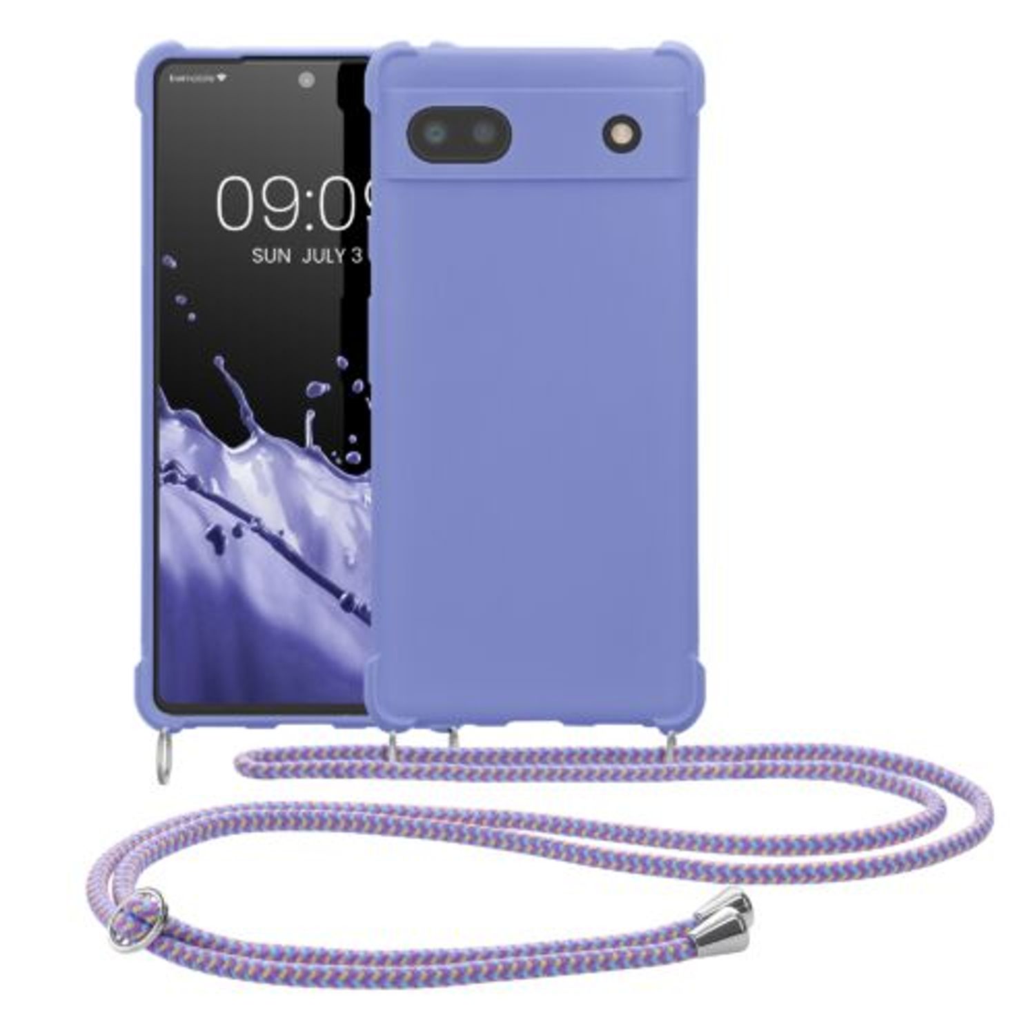 Husa Kwmobile pentru Google Pixel 6a, Silicon, Albastru, 58567.108 fotografia produsului