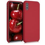 Husa pentru iPhone X/iPhone XS, Silicon, Rosu, 46313.208 fotografia produsului