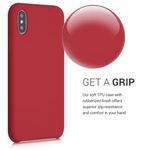 Husa pentru iPhone X/iPhone XS, Silicon, Rosu, 46313.208 fotografia produsului View 4 S