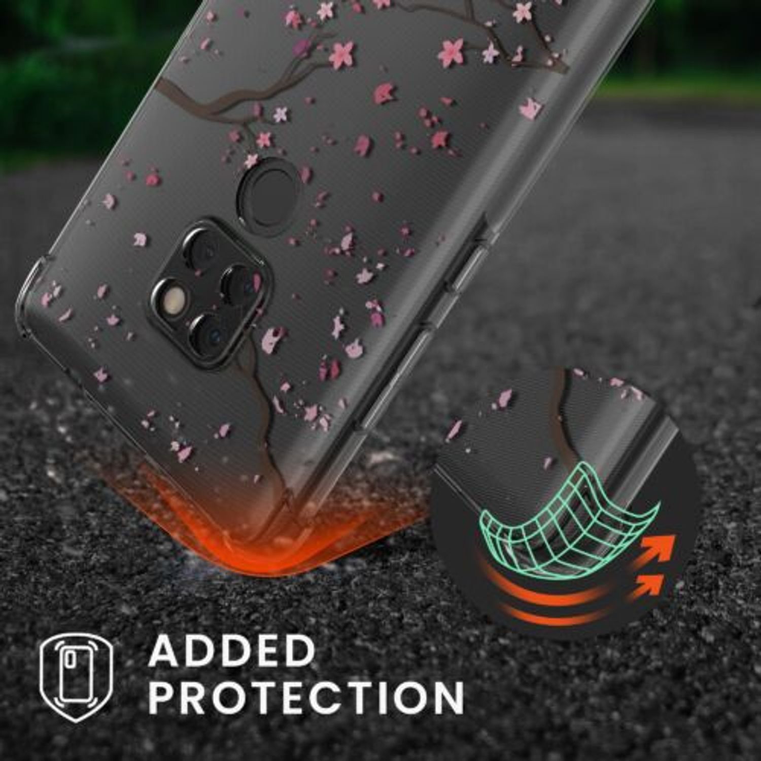 Husa Kwmobile pentru Huawei Mate 20, Silicon, Multicolor, 59007.01 fotografia produsului View 2 L