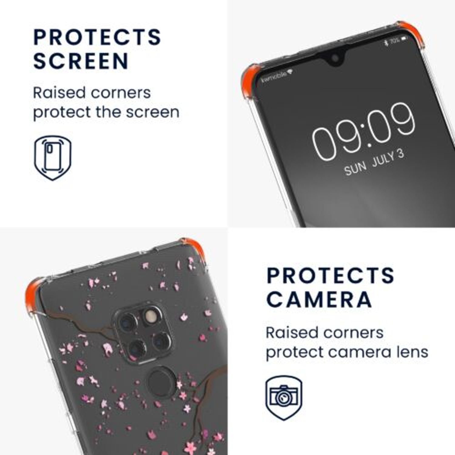 Husa Kwmobile pentru Huawei Mate 20, Silicon, Multicolor, 59007.01 fotografia produsului View 6 L