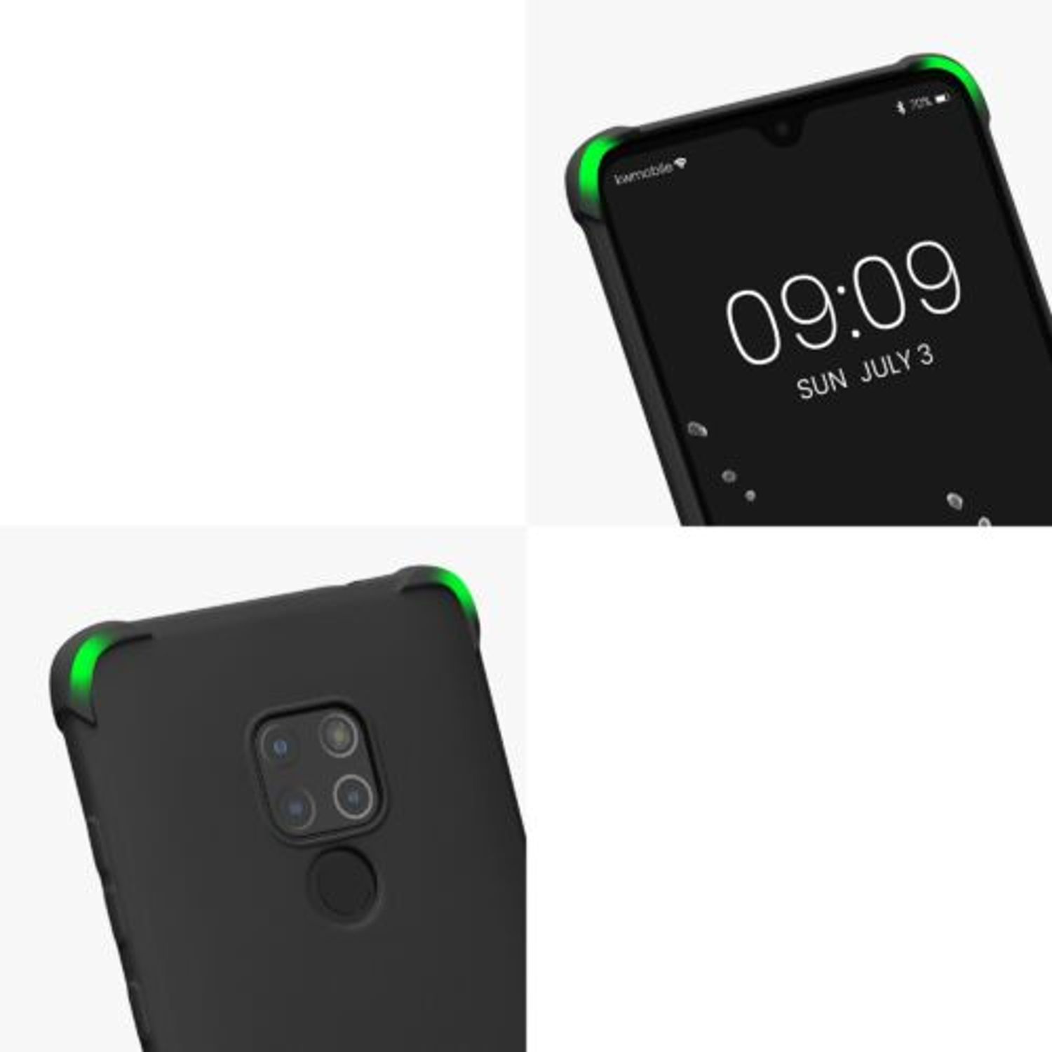 Husa Kwmobile pentru Huawei Mate 20, Silicon, Negru, 59006.01 fotografia produsului View 8 L