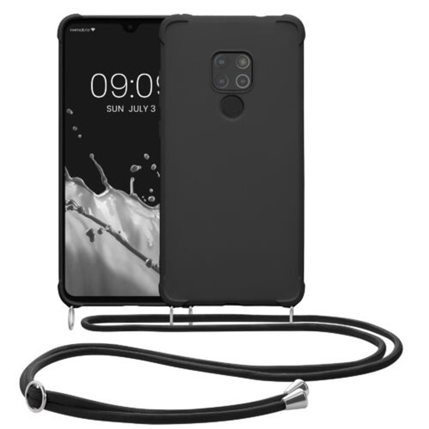 Husa Kwmobile pentru Huawei Mate 20, Silicon, Negru, 59006.01 fotografia produsului