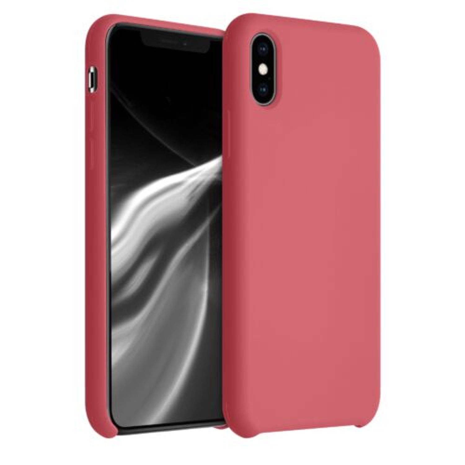 Husa pentru iPhone X/iPhone XS, Silicon, Roz, 46313.219 fotografia produsului
