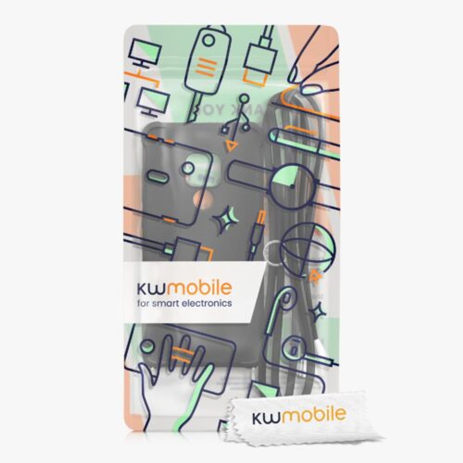 Husa Kwmobile pentru Huawei Mate 20, Silicon, Negru, 59006.01 fotografia produsului View 7 L