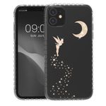 Husa Kwmobile pentru Apple iPhone 11, Silicon, Transparent/Auriu, 59030.01 fotografia produsului View 2 S