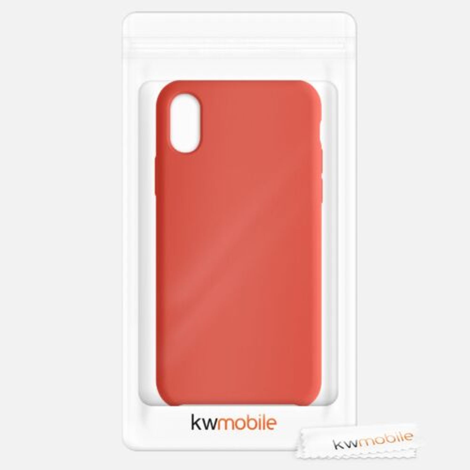 Husa pentru iPhone X/iPhone XS, Silicon, Rosu, 46313.218 fotografia produsului View 8 L