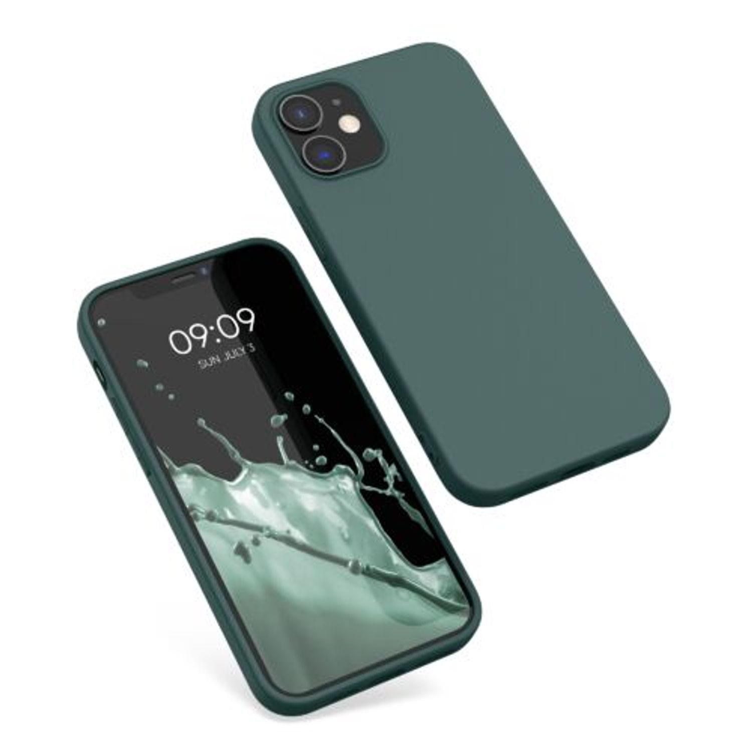 Husa Kwmobile pentru Apple iPhone 12/iPhone 12 Pro, Silicon, Verde, 53938.171 fotografia produsului