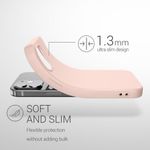 Husa Kwmobile pentru Apple iPhone 12/iPhone 12 Pro, Silicon, Roz, 53938.225 fotografia produsului View 2 S