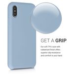 Husa pentru iPhone X/iPhone XS, Silicon, Albastru, 46313.161 fotografia produsului View 4 S