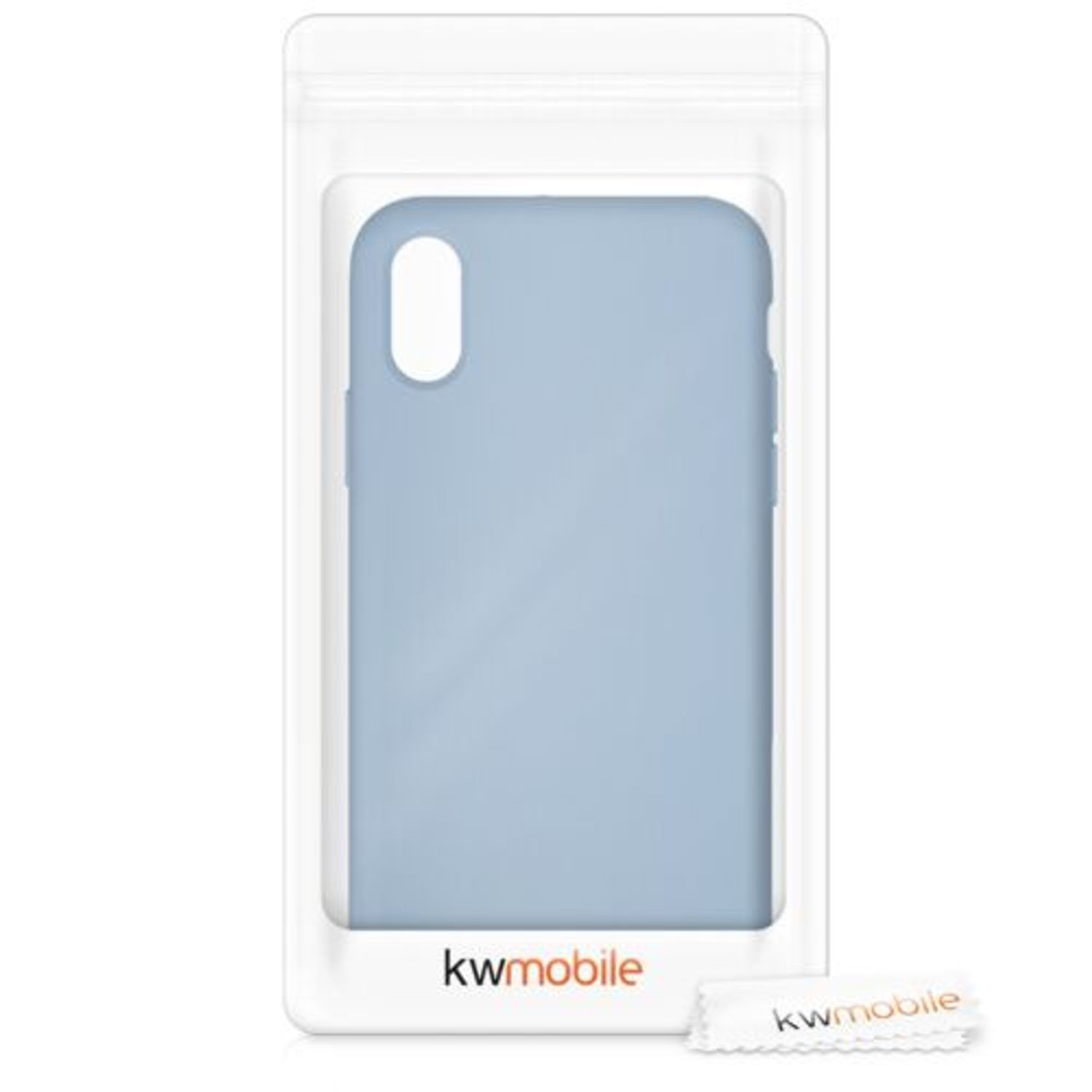 Husa pentru iPhone X/iPhone XS, Silicon, Albastru, 46313.161 fotografia produsului View 7 L
