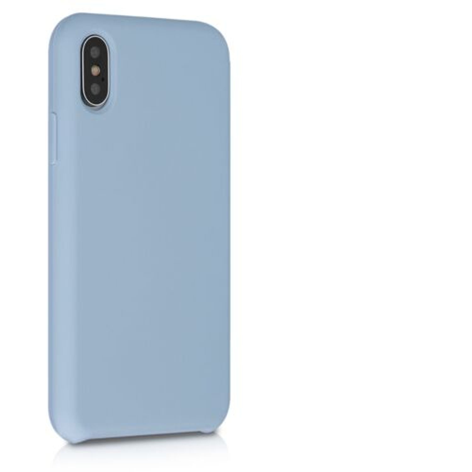 Husa pentru iPhone X/iPhone XS, Silicon, Albastru, 46313.161 fotografia produsului View 8 L
