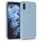 Husa pentru iPhone X/iPhone XS, Silicon, Albastru, 46313.161 fotografia produsului