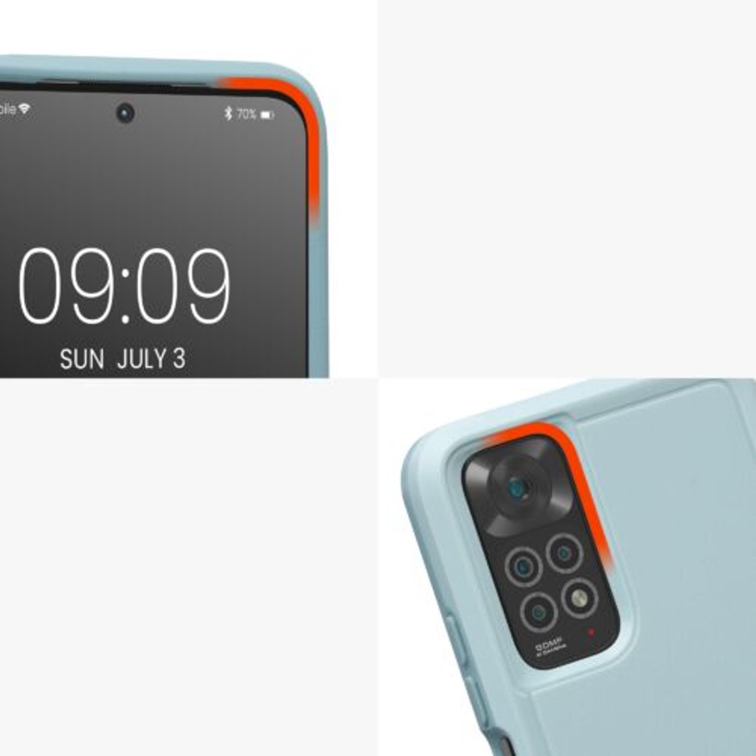 Husa Kwmobile pentru Xiaomi Redmi Note 11/Redmi Note 11s, Silicon, Verde, 59058.71 fotografia produsului View 7 L