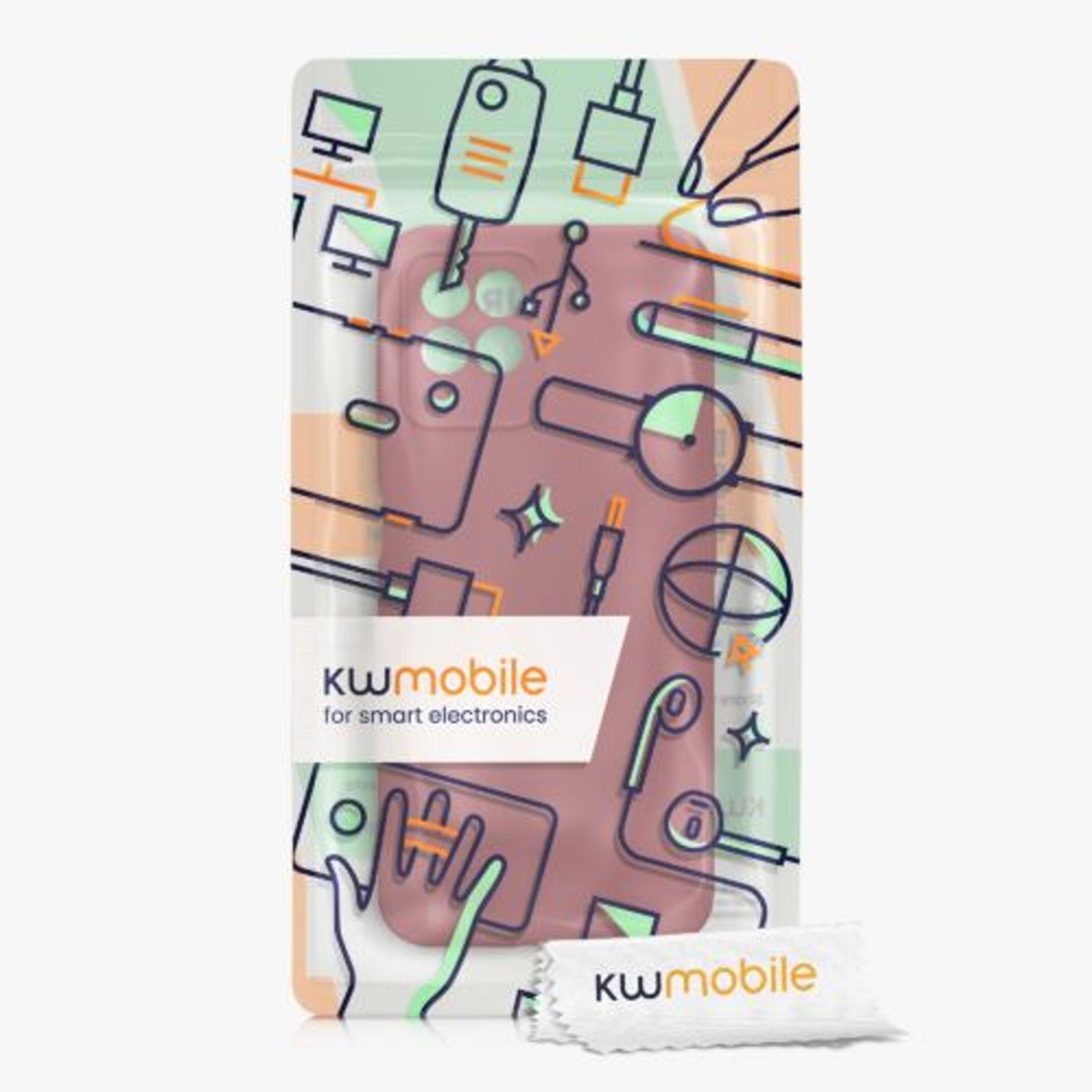 Husa Kwmobile pentru Realme 8i, Silicon, Rosu, 58293.167 fotografia produsului View 6 L