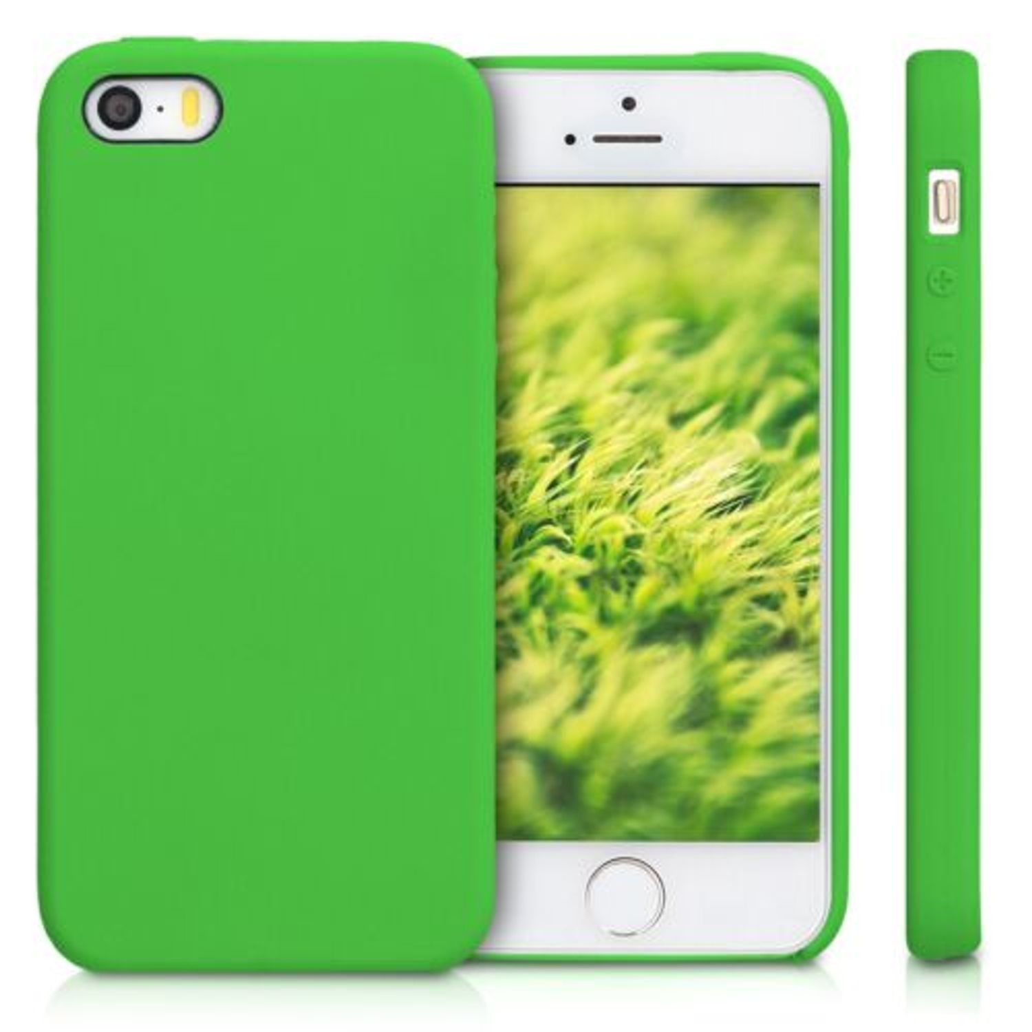 Husa pentru Apple iPhone 5/iPhone 5s/iPhone SE, Silicon, Verde, 42766.159 fotografia produsului View 2 L
