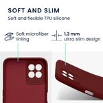 Husa Kwmobile pentru Realme 8i, Silicon, Rosu, 58293.187 fotografia produsului View 2 S
