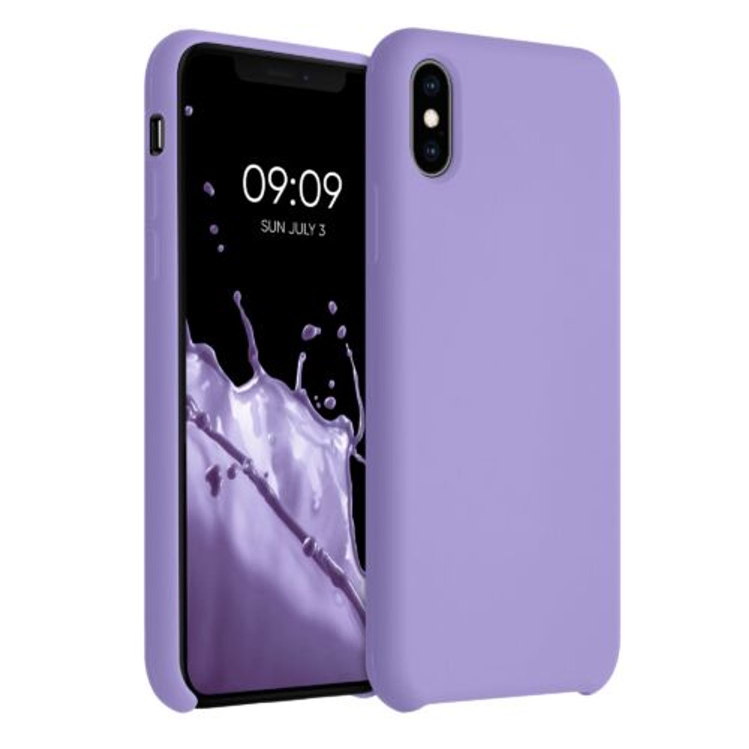 Husa pentru iPhone X/iPhone XS, Silicon, Mov, 46313.222 fotografia produsului