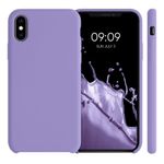 Husa pentru iPhone X/iPhone XS, Silicon, Mov, 46313.222 fotografia produsului View 2 S