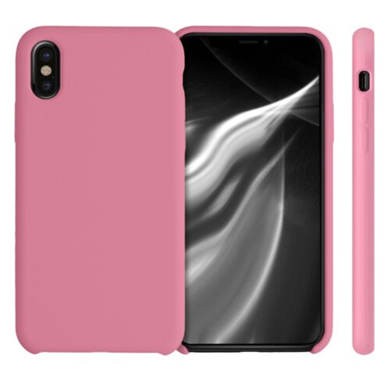 Husa pentru Apple iPhone X/iPhone XS, Silicon, Roz, 42495.212 fotografia produsului View 2 L