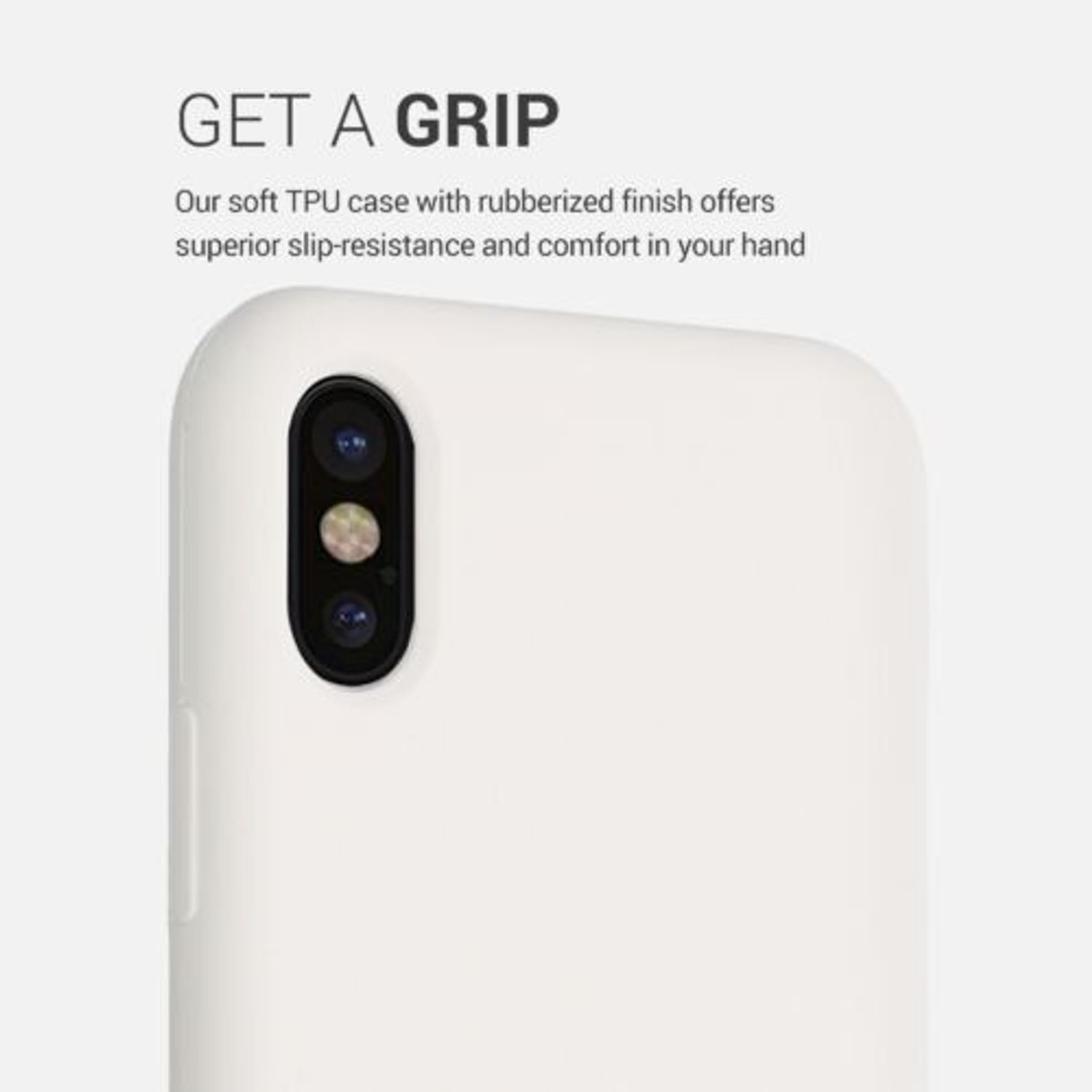 Husa pentru Apple iPhone X/iPhone XS, Silicon, Crem, 42495.16 fotografia produsului View 4 L
