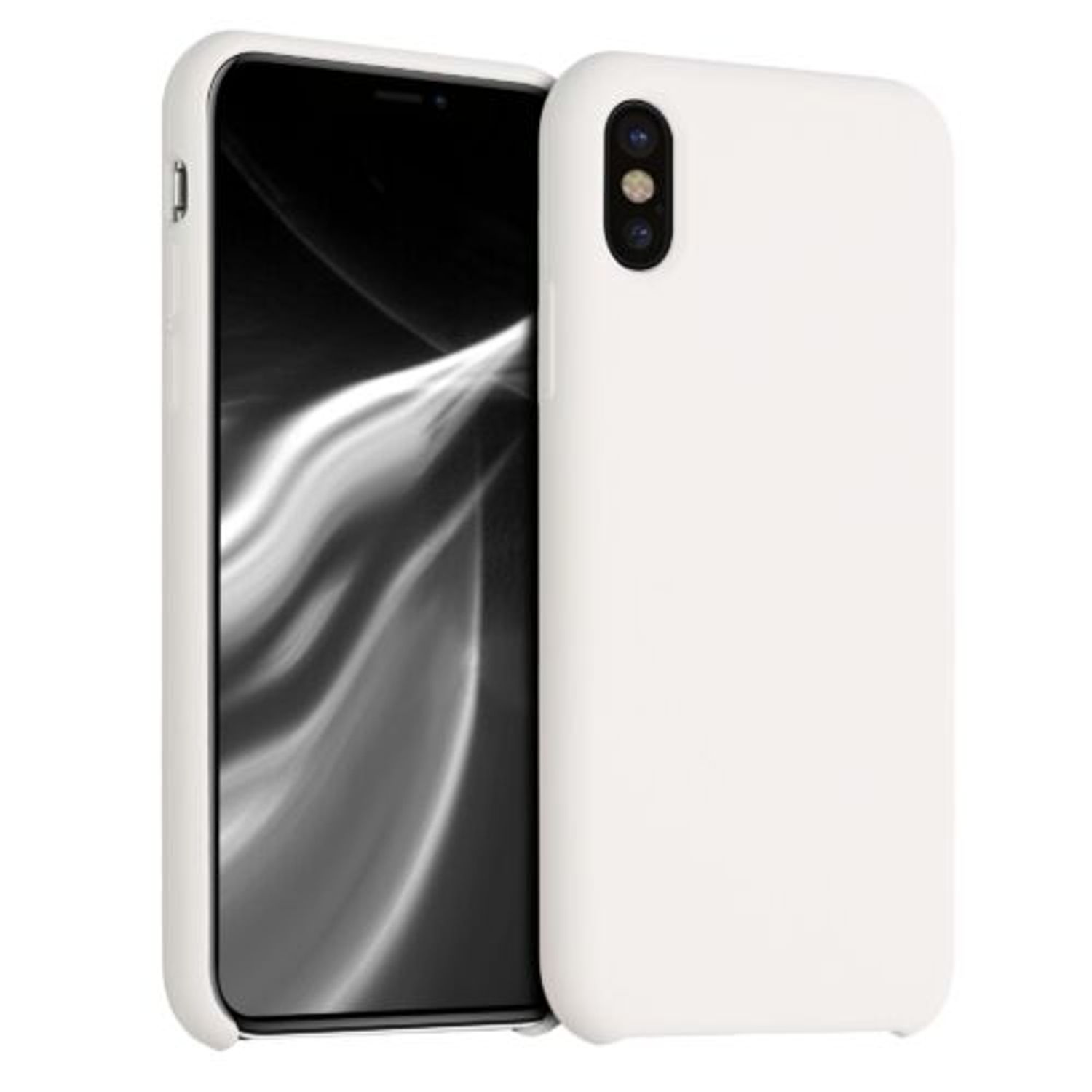 Husa pentru Apple iPhone X/iPhone XS, Silicon, Crem, 42495.16 fotografia produsului