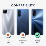 Husa Kwmobile pentru Realme 7 5G, Silicon, Violet, 57580.167 fotografia produsului View 3 S