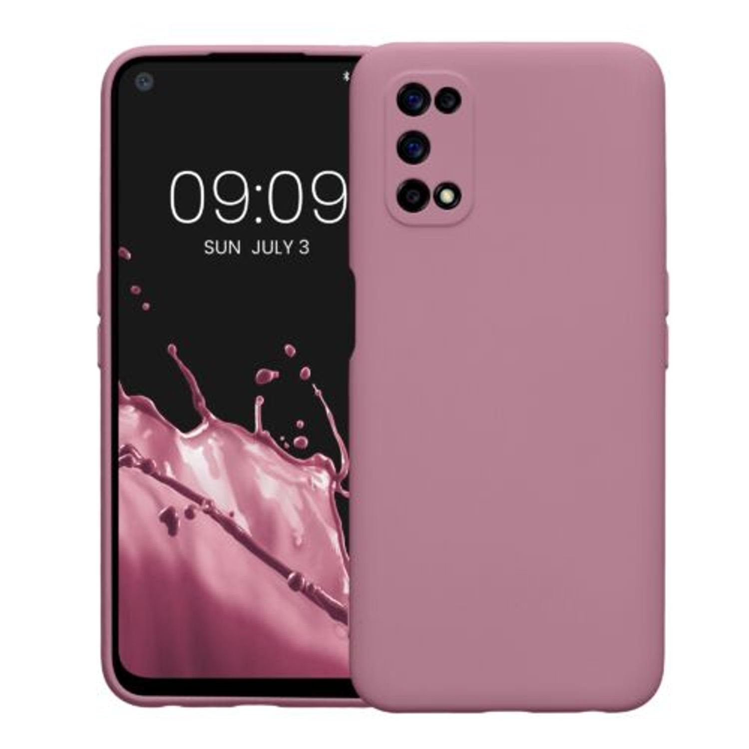 Husa Kwmobile pentru Realme 7 5G, Silicon, Violet, 57580.167 fotografia produsului