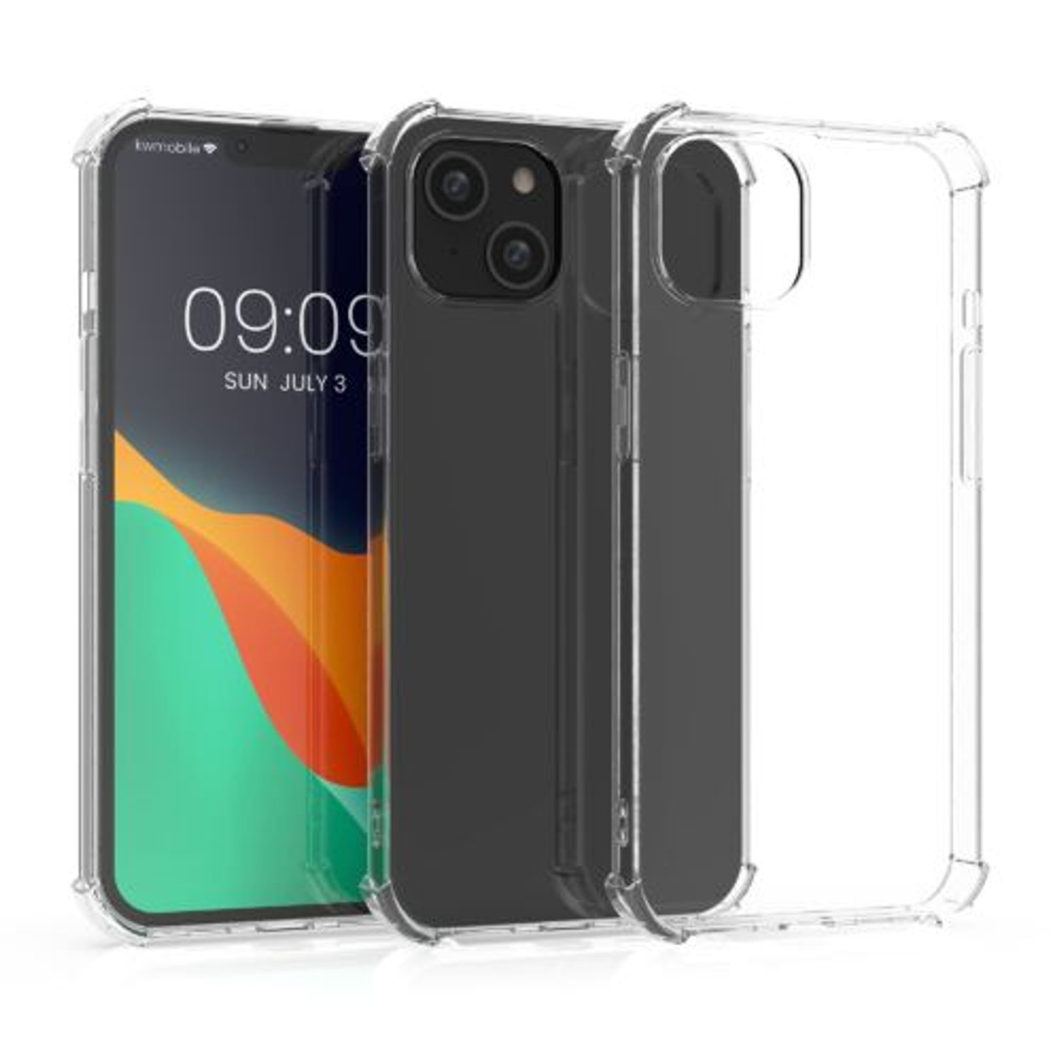 Husa Kwmobile pentru Apple iPhone 14 Plus, Silicon, Transparent, 59129.03 fotografia produsului