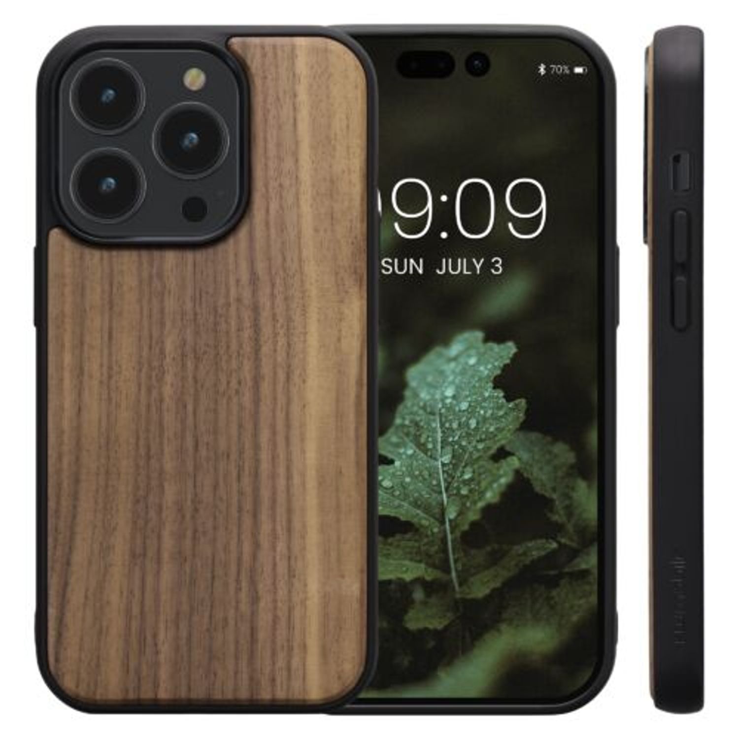 Husa Kwmobile pentru Apple iPhone 14 Pro, Lemn, Maro, 59122.18 fotografia produsului