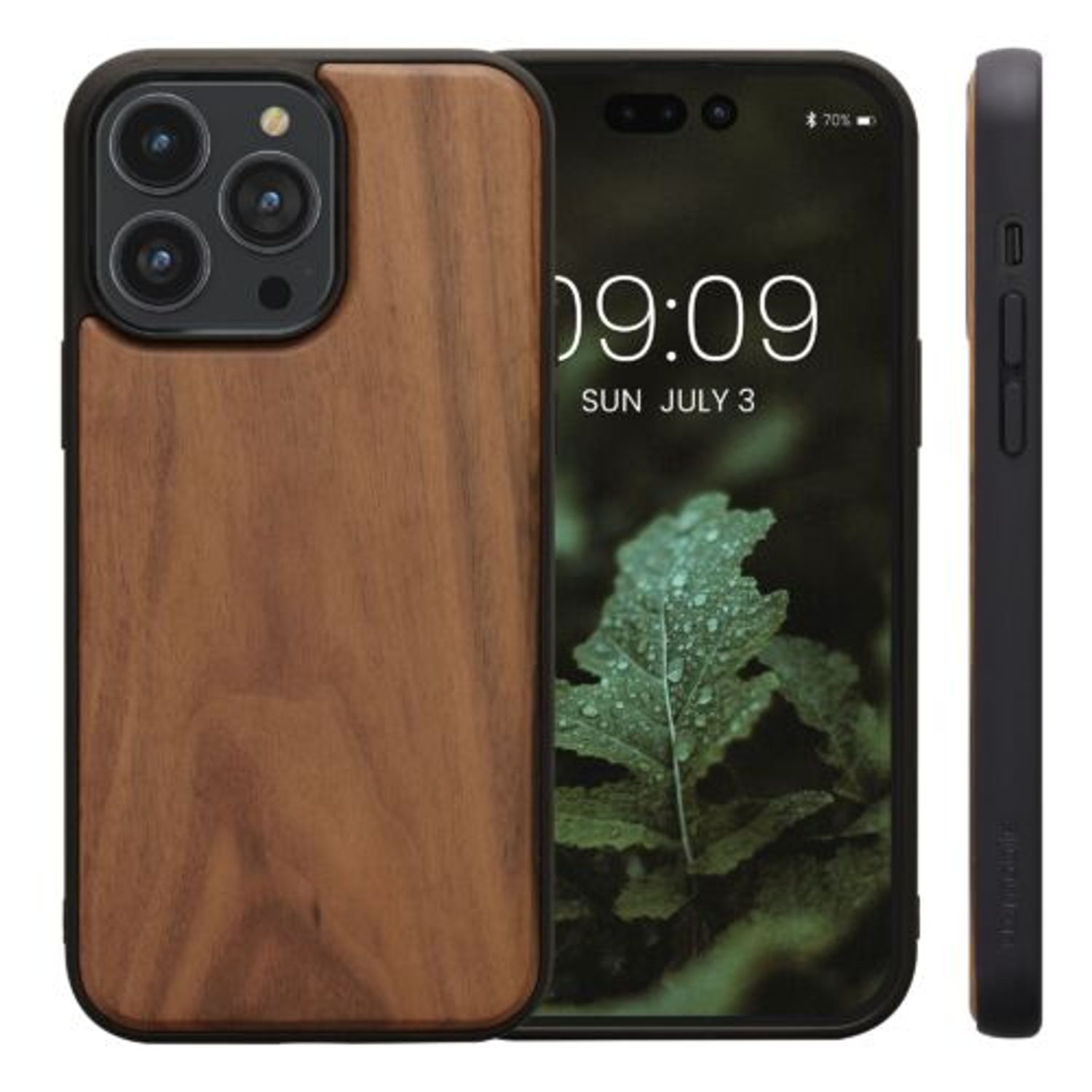 Husa Kwmobile pentru Apple iPhone 14 Pro Max, Lemn, Maro, 59123.18 fotografia produsului