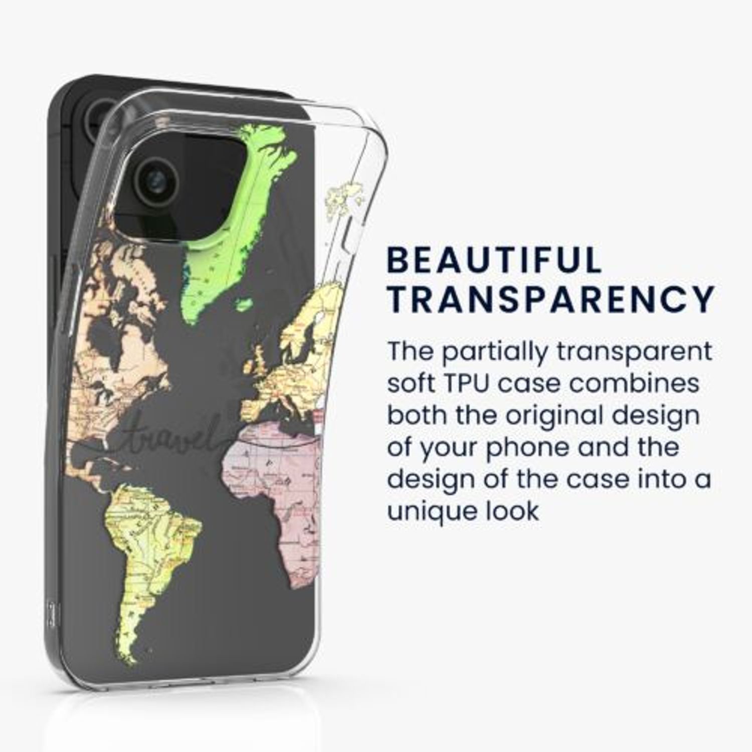 Husa Kwmobile pentru Apple iPhone 14, Silicon, Multicolor, 59136.01 fotografia produsului View 2 L