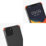 Husa Kwmobile pentru Apple iPhone 14, Silicon, Transparent/Auriu, 59101.21 fotografia produsului View 8 S
