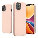 Husa Kwmobile pentru Apple iPhone 14, Silicon, Crem, 59079.225 fotografia produsului