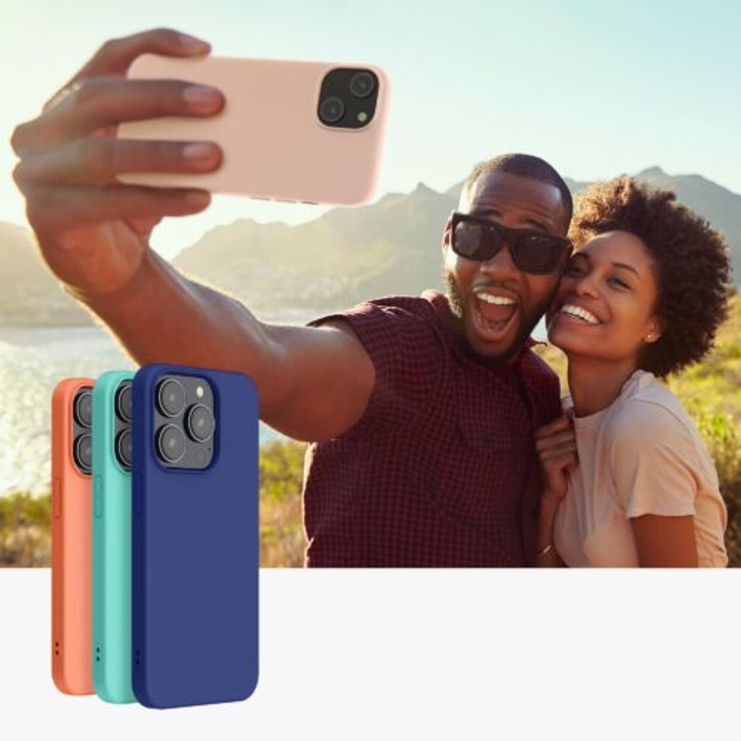 Husa Kwmobile pentru Apple iPhone 14, Silicon, Crem, 59079.225 fotografia produsului View 9 L