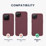 Husa Kwmobile pentru Apple iPhone 14, Silicon, Violet, 59079.209 fotografia produsului View 7 S