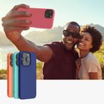 Husa Kwmobile pentru Apple iPhone 14, Silicon, Roz, 59079.212 fotografia produsului View 9 S