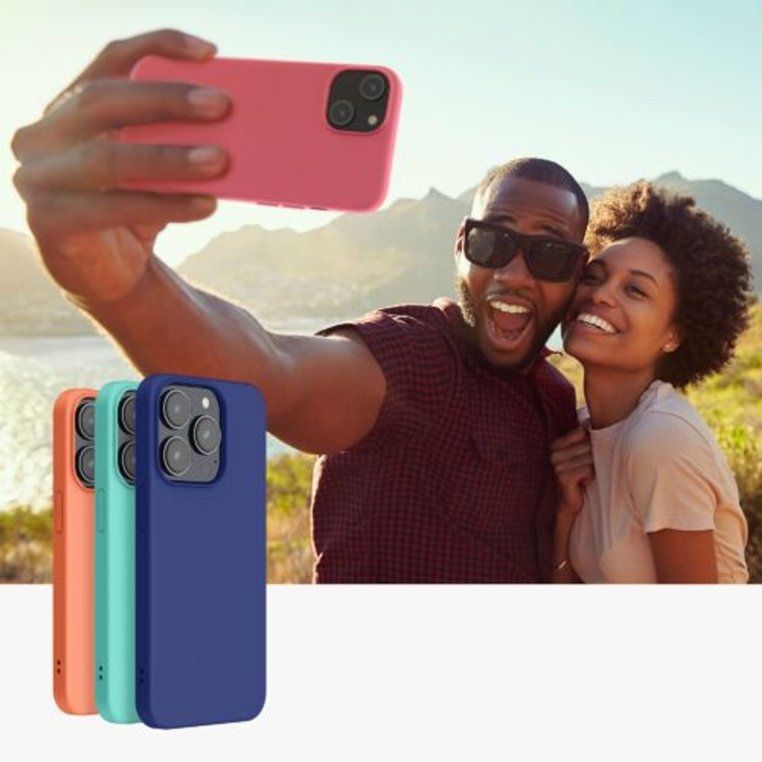 Husa Kwmobile pentru Apple iPhone 14, Silicon, Roz, 59079.212 fotografia produsului View 9 L