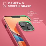Husa Kwmobile pentru Apple iPhone 14, Silicon, Roz, 59079.212 fotografia produsului View 6 S
