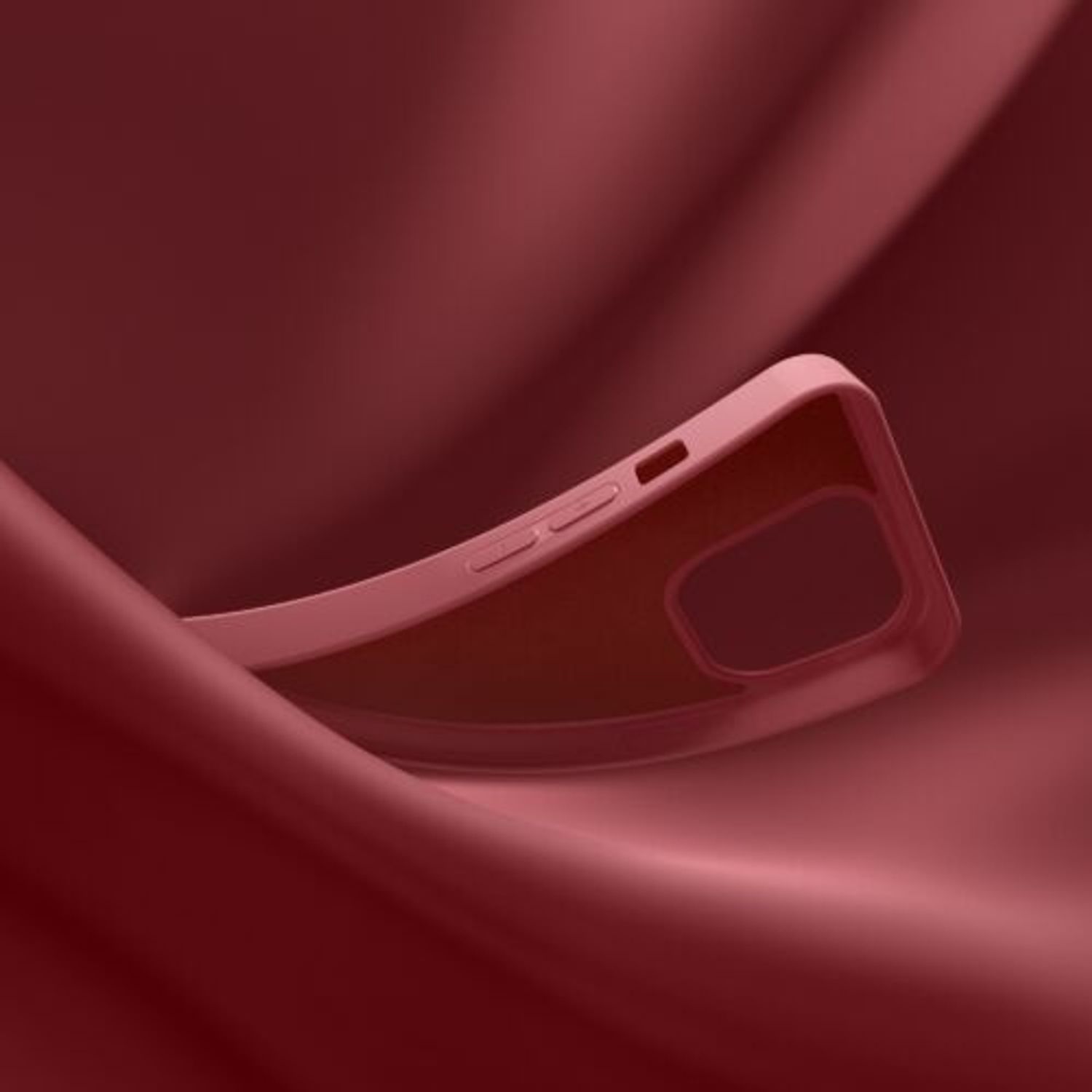 Husa Kwmobile pentru Apple iPhone 14, Silicon, Rosu, 59079.167 fotografia produsului View 10 L