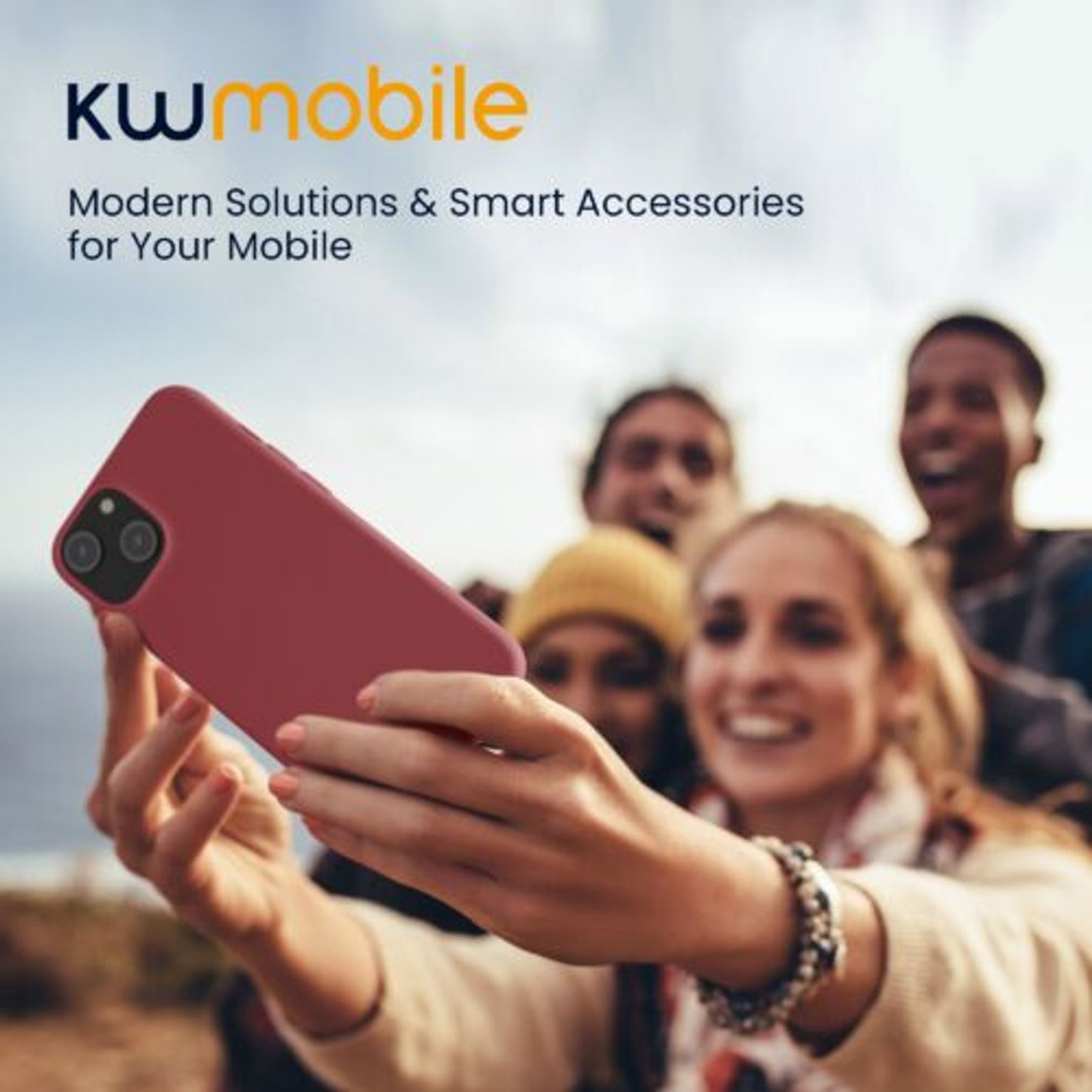 Husa Kwmobile pentru Apple iPhone 14, Silicon, Rosu, 59079.167 fotografia produsului View 7 L